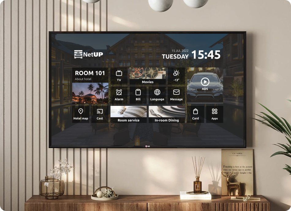 Interaction TV for hotels